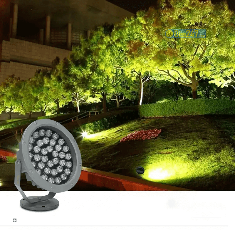 đèn chiếu cây ngoài trời chiếu sáng tán cây cảnh quan sân vườn