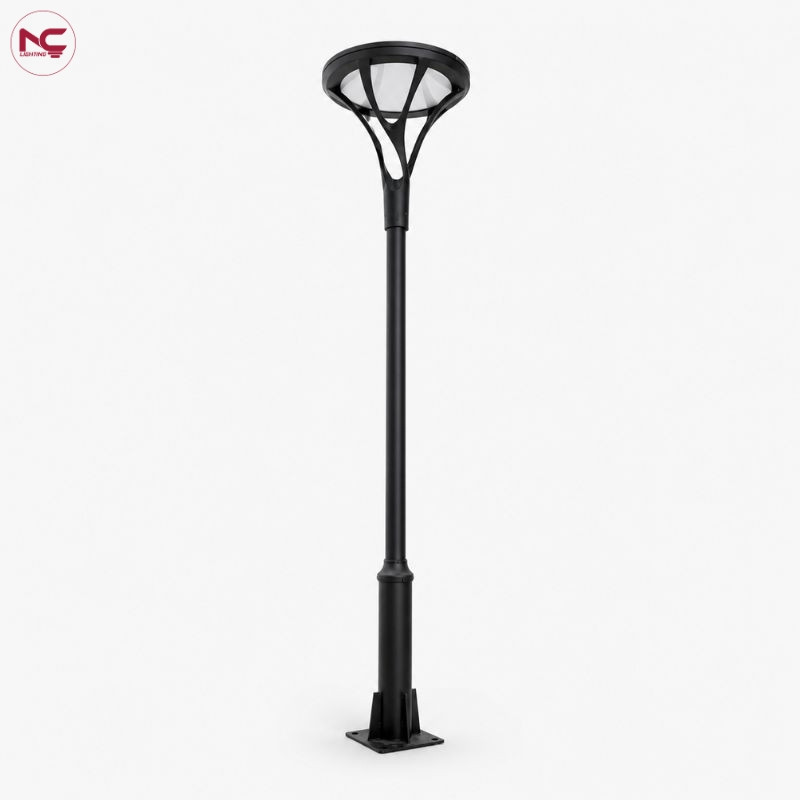 Trụ đèn trang trí sân vườn tán tròn DN30 cao