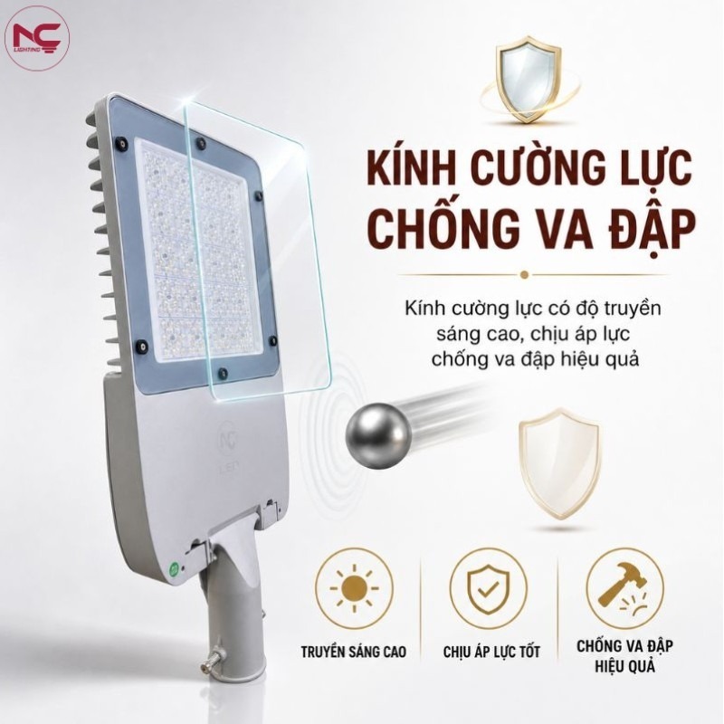 Bề mặt LNC-108 được làm từ kính cường lực chống va đập