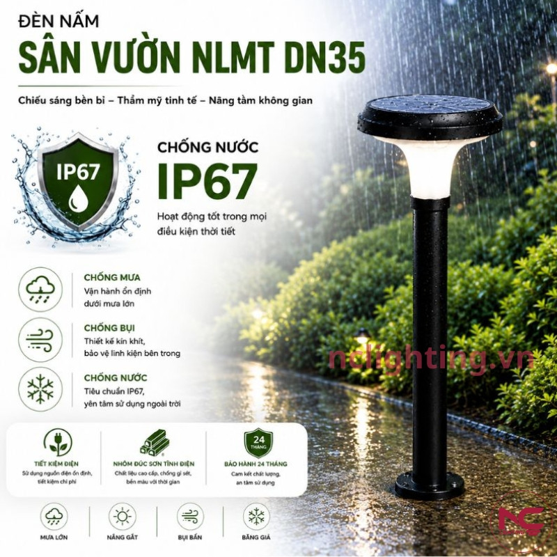 DN35 theo tiêu chuẩn chống nước IP67