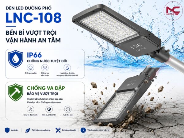 lnc-108 sử dụng chip led cao cấp