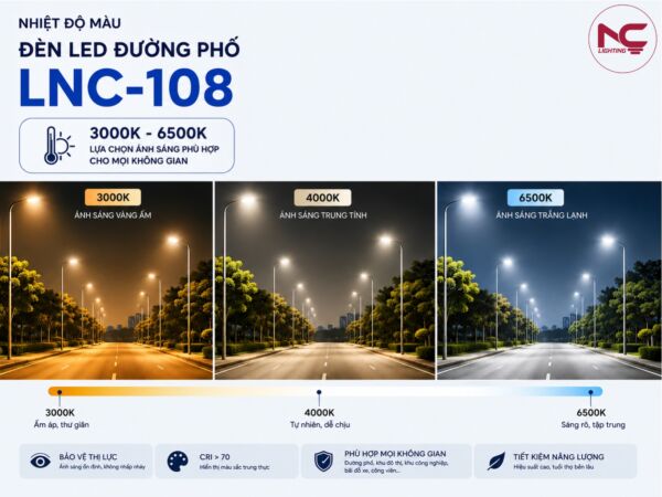lnc-108 có nhiệt độ màu đa dạng