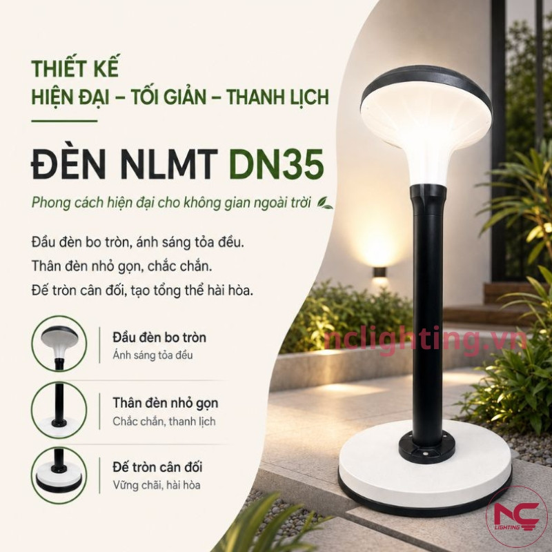 DN35 có thiết kế hiện đại với phần đầu bo tròn