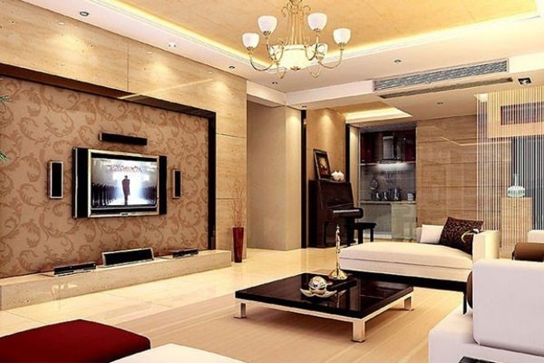 Ánh sáng 3000k được sử dụng cho phòng khách