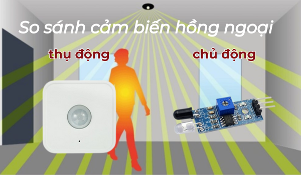 Cảm biến chuyển động cho đèn giữa PIR và cảm biến hồng ngoại
