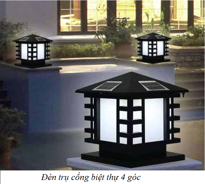 Đèn lắp đặt cổng trình của biệt thự