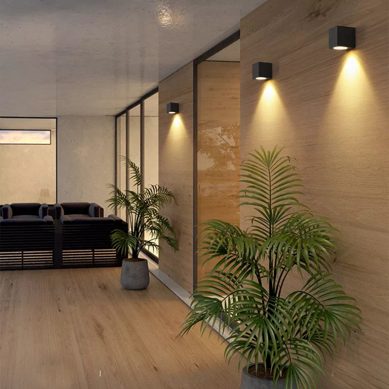 Đèn hắt 1 đầu khu vực tường ngoài trời