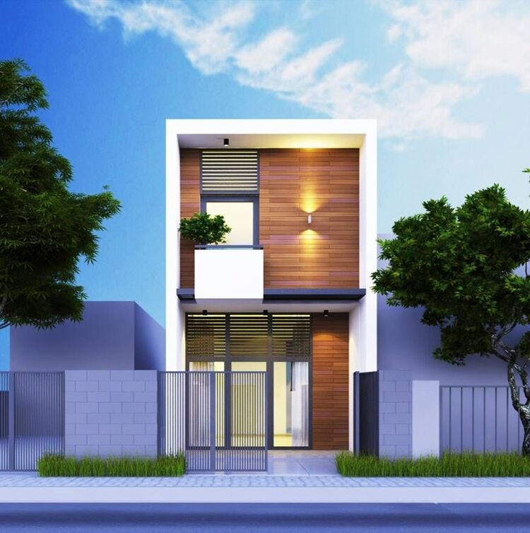 đèn hắt mặt tiền nhà lắp ở tường trước nhà