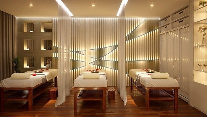 Đèn trang trí spa có màu sắc nhẹ và không gây chói