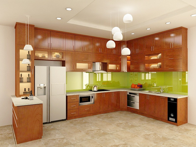 Đèn tủ bếp chiếu sáng hỗ trợ vùng dưới