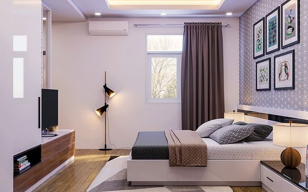 Số lượng đèn âm trần phòng ngủ 10-15m cần từ 4-6 đèn
