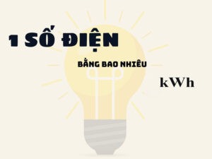 Hình ảnh mô tả demo 1 số điện bằng bao nhiêu kwh với hìn chìm là chiếc bóng đèn