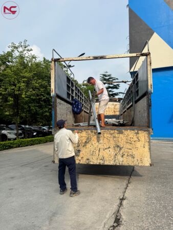 đội ngũ thợ bốc dỡ và bàn giao hàng tại Thái Nguyên