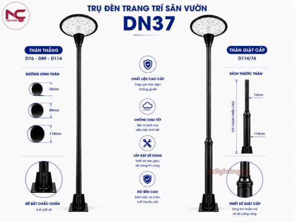 dn37 có 2 kiểu thân