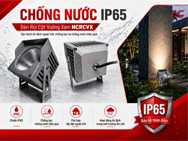 NCRCVX chuẩn chống nước IP65