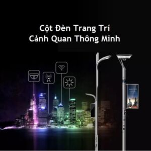 Cột đèn thông minh được sử dụng ở nhiều nơi