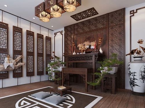 Đèn ốp trần phòng thờ với hệ thống 3 đèn cho phòng cổ điển
