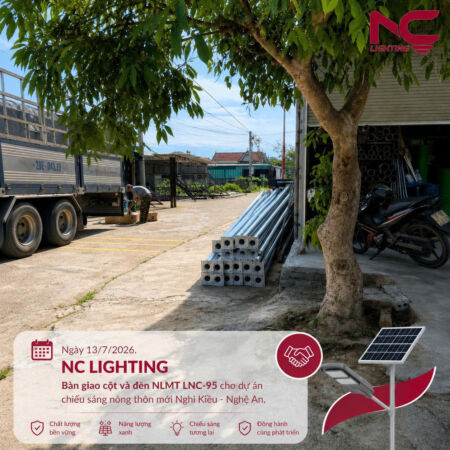 Bàn giao cột cho dự án Nghi Kiều Nghệ An