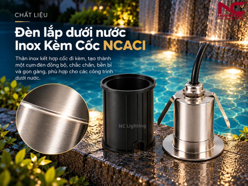 NCACI sử dụng chất liệu Inox