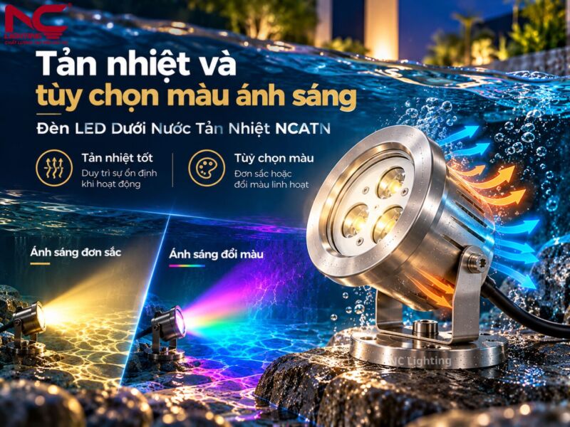 NCATN có thể tản nhiệt và 2 màu ánh sáng