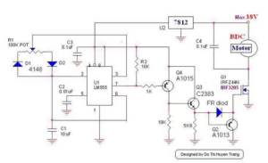 sơ đồ mạch điều chỉnh độ sáng đèn led