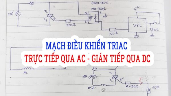 Sơ đồ mạch điều chỉnh độ sáng đèn led triac