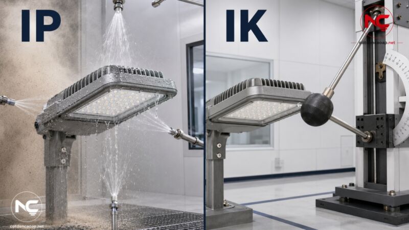 tiêu chuẩn về ip và ik của đèn led