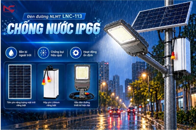 LNC-113 đạt cấp bảo vệ chống nước IP66