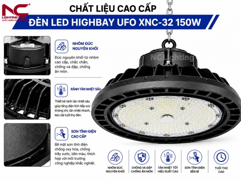 XNC-32 làm từ chất liệu nhôm đúc nguyên khố