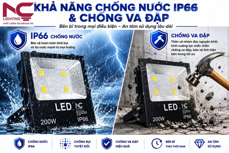 Chọn chuẩn IP theo điều kiện lắp đặt