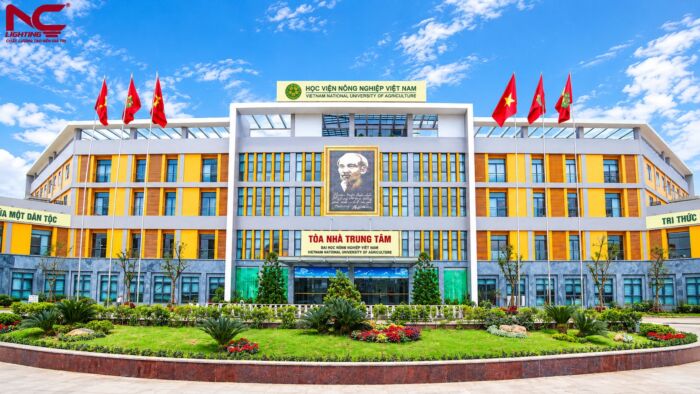 dự án cung cấp chiếu sang cảnh quan cho học viện nông nghiệp