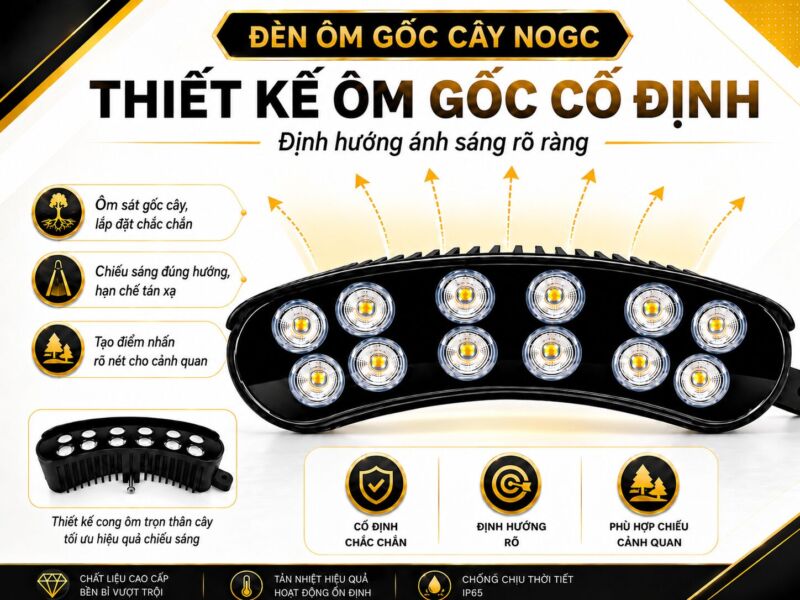 Đèn ôm gốc cây