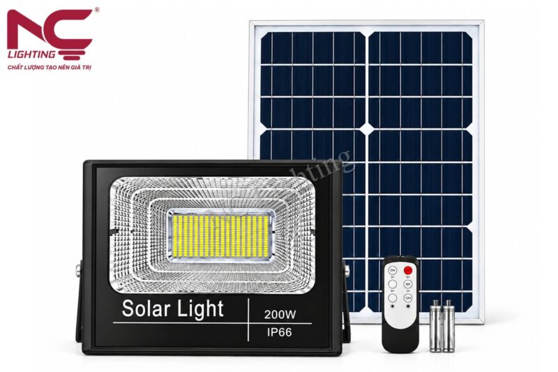 Cách lắp đặt đèn pha năng lượng mặt trời 300W đúng kỹ thuật