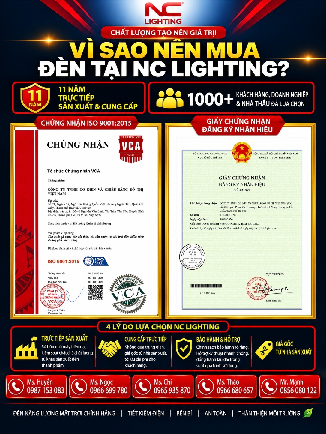 Lý do chọn NC Lighthing