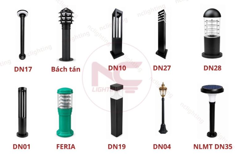 mẫu đèn nấm sân vườn nc lighting