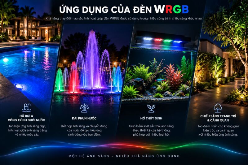 Đèn WRGP có ứng dụng đa dạng