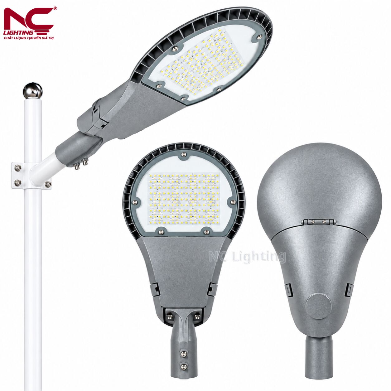 2-lnc-146-lap-can LNC-146 lắp cần đèn và mặt trước, mặt sau