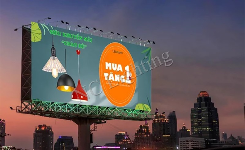 Cách bố trí đèn pha LED bảng hiệu hiệu quả