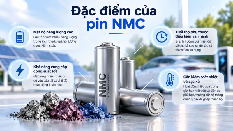 Đặc điểm chi tiết của pin NMC