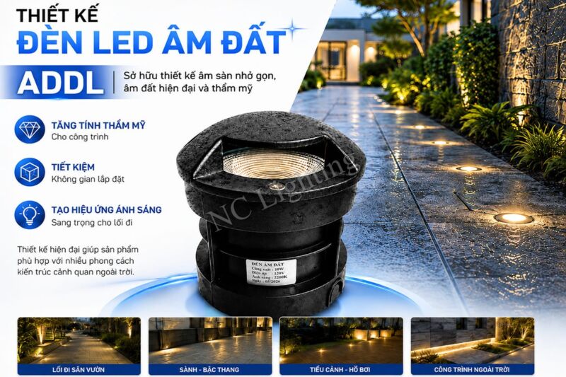 Đèn LED âm đất 10W ADDL