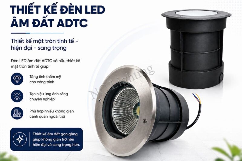 Đèn LED âm đất 10W ADTC