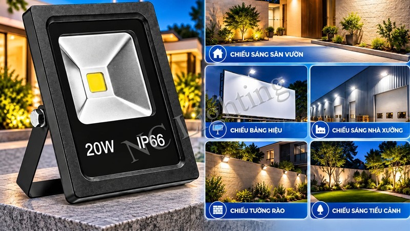 Đèn pha LED 20W