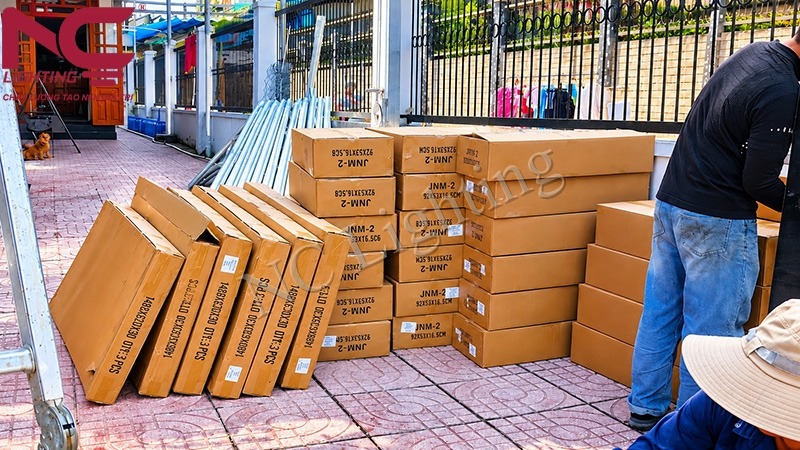 Dự án bào giao cột đèn và đèn NLMT tại Trảng Bom, Đồng Nai