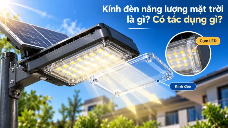 Kính đèn năng lượng mặt trời là gì và tác dụng