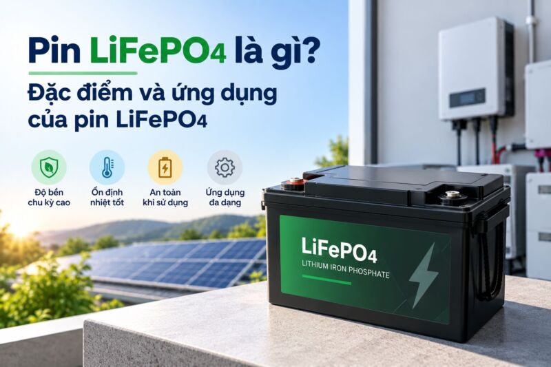 Khái niệm Pin LiFePO4 là gì và đặc điểm